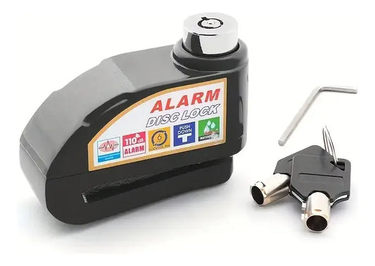 Candado Alarma Freno De Disco Con Alarma Para Moto0