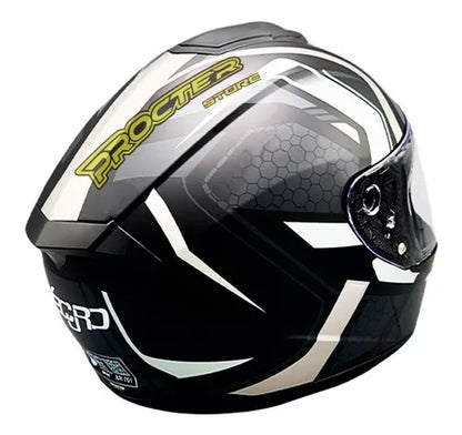 Casco Xecuro Certificado Doble Visor Transparente - Velocity Savage