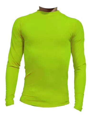 Buzo Deportivo Camiseta Larga Slim Fit Gym Lycra Fria Uv