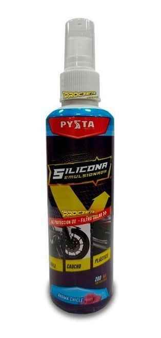Silicona Limpia Brilla Protege Moto Carro Spray Proteccionuv Color Chicle Chicle