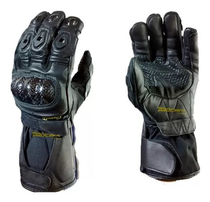 Guantes Cuero Moto Caña Larga Con Protección Certificados - Velocity Savage