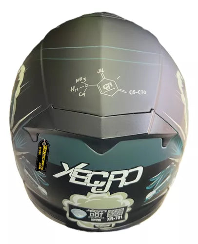 Casco Xecuro Certificado Doble Visor Transparente - Velocity Savage