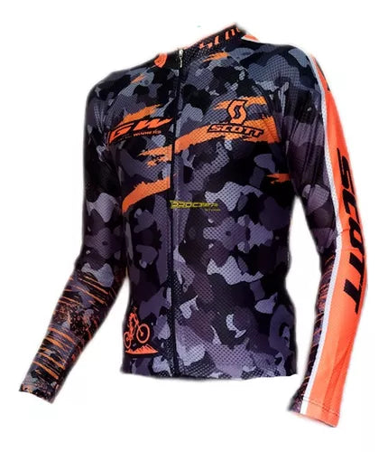 Jersey Ciclismo Maillot Manga Larga Ruta Mtb Colombia Camisa - Velocity Savage