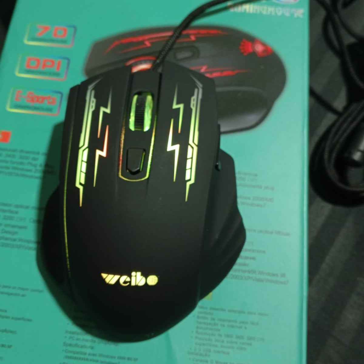 Mouse Gamer Pro 7d Óptico Usb 3200