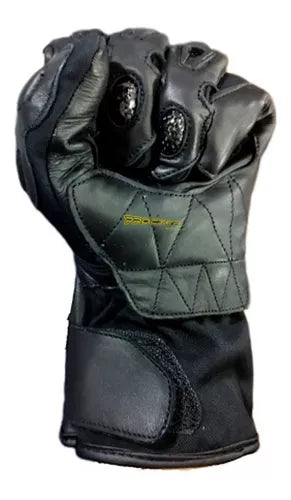 Guantes Cuero Moto Caña Larga Con Protección Certificados - Velocity Savage