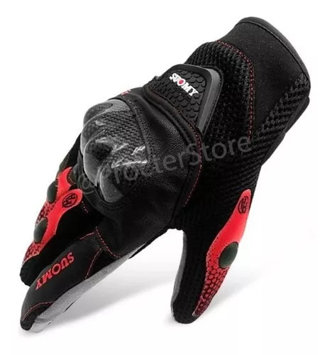 Guantes Con Protecciones En Carbono Y Táctiles - Velocity Savage