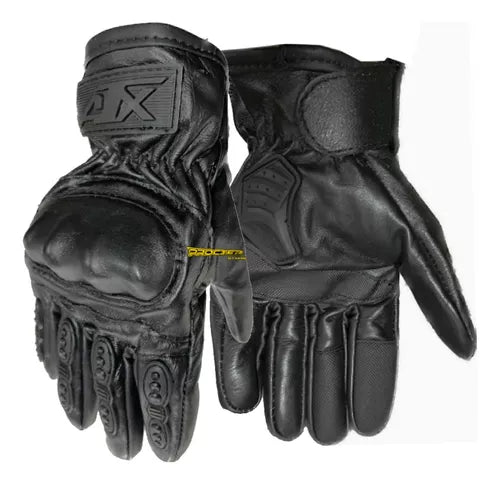 Guantes 100% Cuero Para Moto Tactil Con Limpiavisor - Velocity Savage