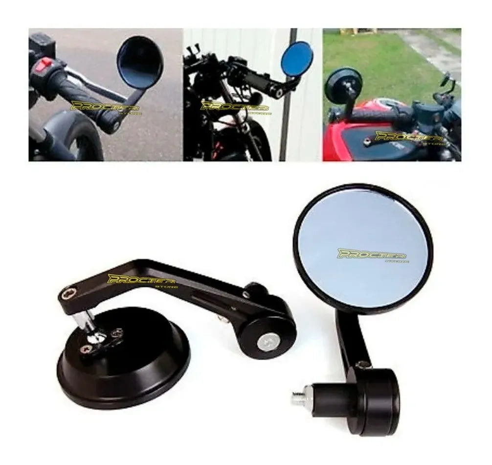 Espejos Retrovisor Café Racer Articulable Custom0