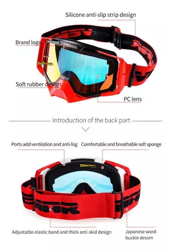 Gafas Vemar Original Funda Y Repuesto - Velocity Savage