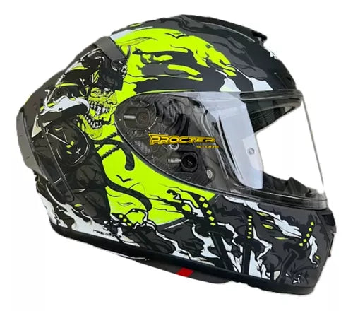 Casco Xtrong 326 Sh Con Aleron Tipo Pista - Velocity Savage