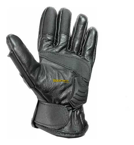 Guantes 100% Cuero Para Moto Tactil Con Limpiavisor - Velocity Savage