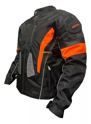 Chaqueta Protecciones Y Reflectiva Lona Cuerotex Moto Envío - Velocity Savage