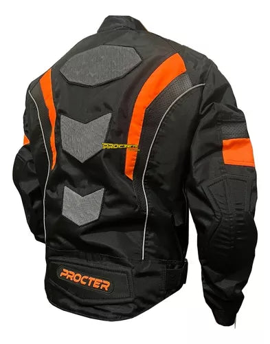 Chaqueta Protecciones Y Reflectiva Lona Cuerotex - Velocity Savage