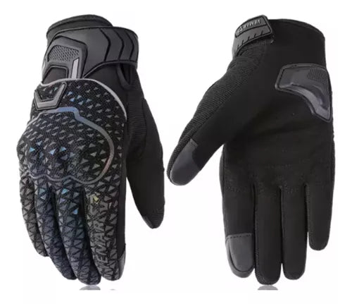 Guantes Reflectivos Protección Táctil Moto Ciclismo - Velocity Savage