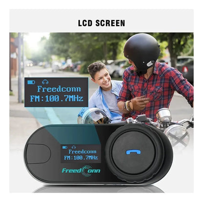Intercomunicador Bluetooth T-com Sc 800mts Radio Fm Moto1