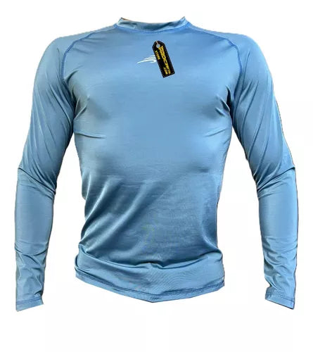 Buzo Deportivo Camiseta Larga Slim Fit Gym Lycra Fria Uv