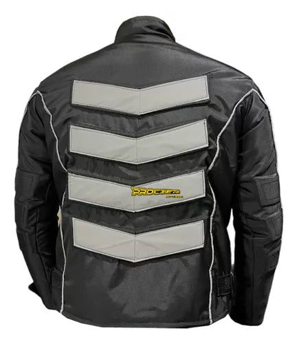 Chaqueta Para Motociclistas Talla Grande 2xl Reflectiva - Velocity Savage