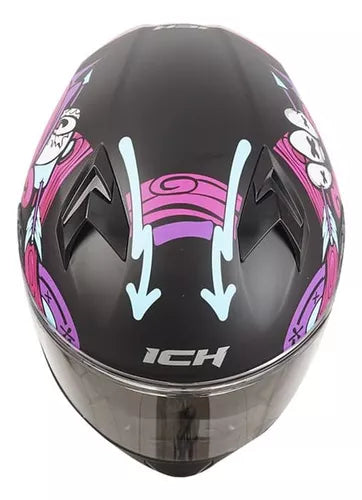 Casco Ich Integral 503 Sp Certificado Negro Mate - Velocity Savage