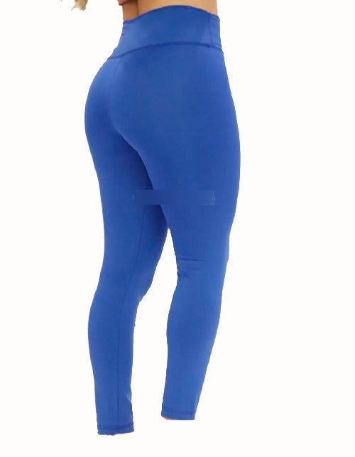Lycra Deportiva Dama Tela Sup Leguins Mujer Deportes Azul