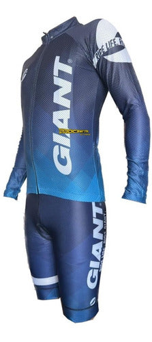 Uniforme De Ciclismo Conjunto Tirantes Badana Manga Larga