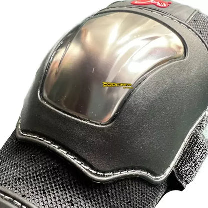 Rodilleras + Coderas Protectoras Moto Deportes Metalizadas - Velocity Savage