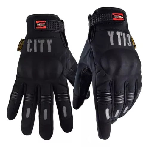 Guantes City Táctiles Térmicos Con Reflectivo Moto Bici - Velocity Savage