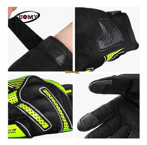 Guantes Táctiles Con Protección Reflectivo Suomy - Velocity Savage