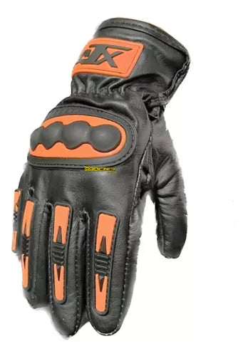 Guantes 100% Cuero Para Moto Tactil Con Limpiavisor - Velocity Savage