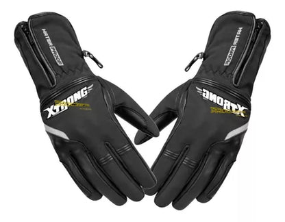 Guantes Caña Larga Térmicos Reflectivo Impermeable Cuero - Velocity Savage