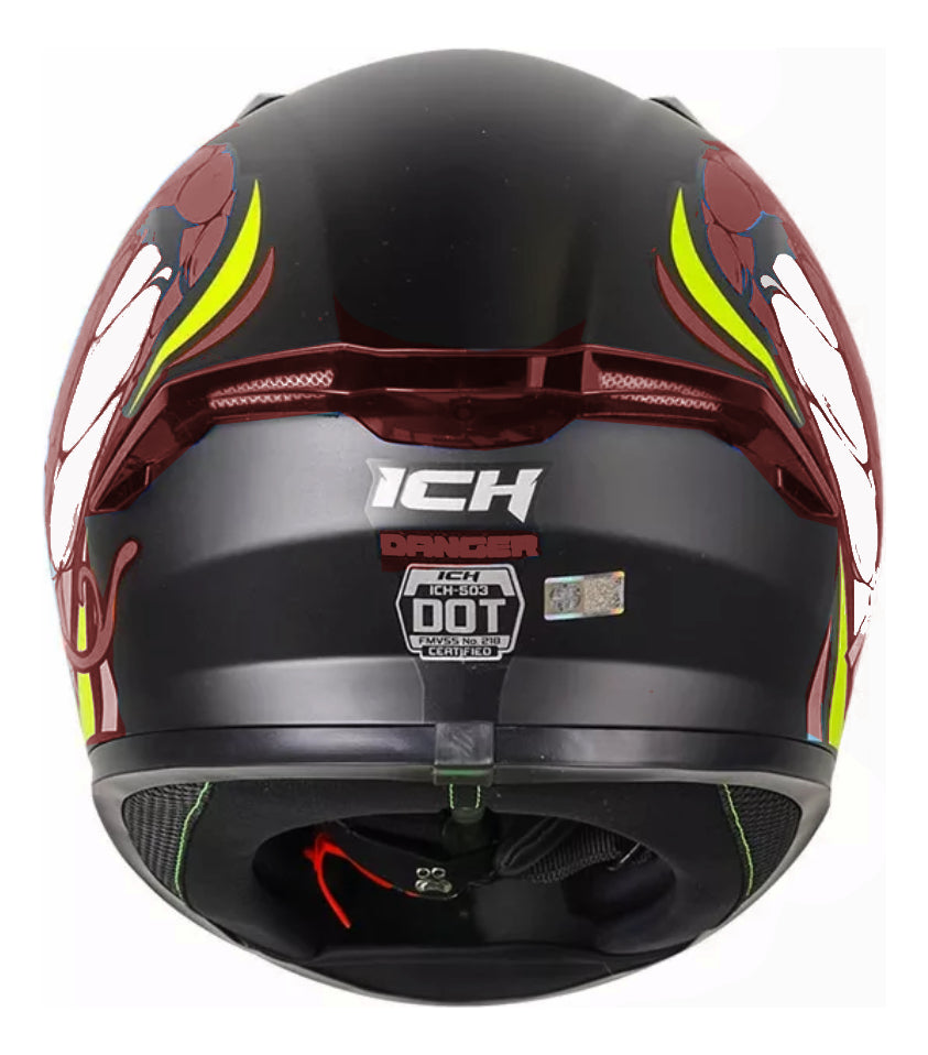 Casco Ich Integral 503 Sp Certificado Negro Mate