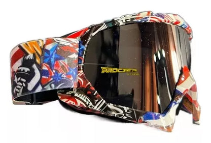 Gafas Tipo Cross Para Casco Cross Moto Bicicleta Deportes - Velocity Savage