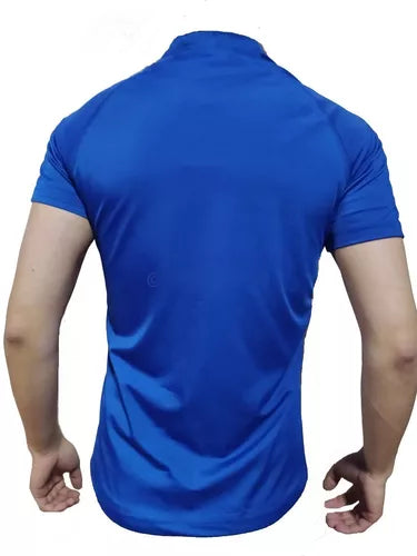 Camiseta Deportiva Slim Fit Manga Corta Gym Lycra Fria Uv - Velocity Savage