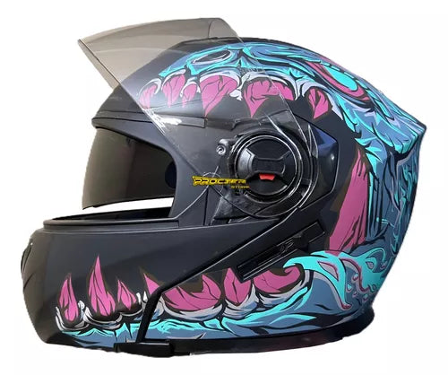 Casco Abatible Certificado Xecuro Doble Visor - Velocity Savage