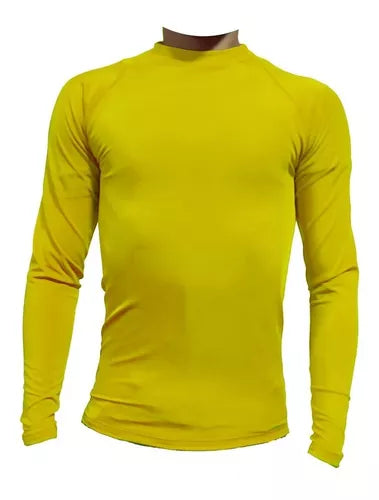 Buzo Deportivo Camiseta Larga Slim Fit Gym Lycra Fria Uv