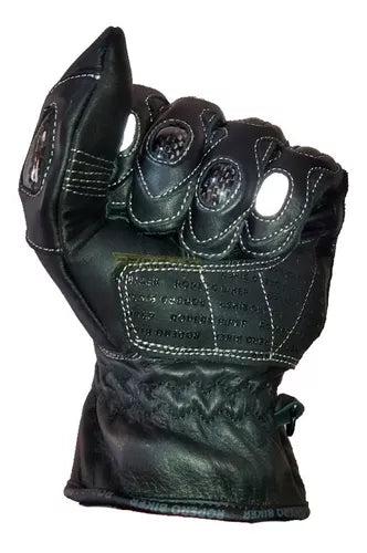 Guantes En Cuero Con Protección En Fibra De Carbono - Velocity Savage