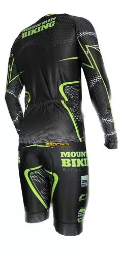 Uniforme De Ciclismo Conjunto Manga Larga - Velocity Savage