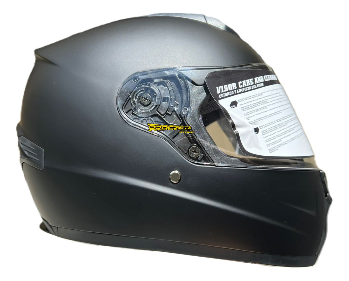 Casco Certificado Xtrong Negro Solid M61 - Precio - Envio gratis