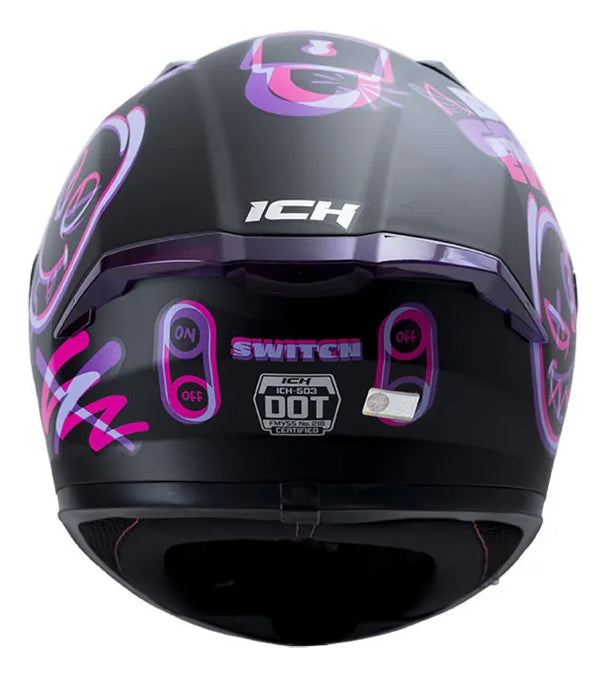 Casco Ich Integral 503 Sp Certificado Negro Mate
