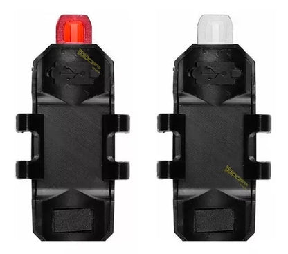 Luz Led Recargable USB Bicicleta Delantera O Trasera - Velocity Savage