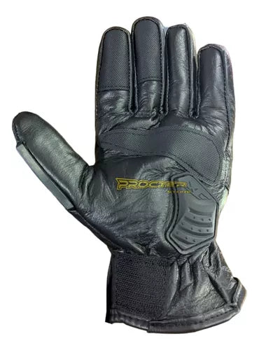 Guantes 100% Cuero Para Moto Tactil Con Limpiavisor - Velocity Savage