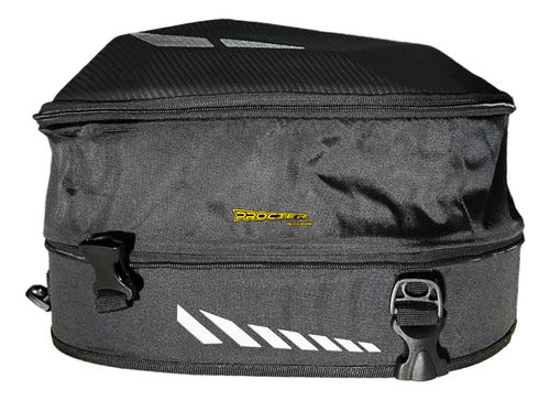 Maleta Rigida Moto Porta Casco Morral Tank Bag Tail Bag 3en1