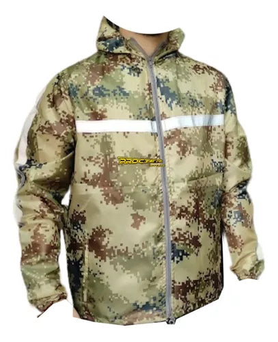 Chaqueta Camuflada Rompevientos Moto Bicicleta Reflectiva - Velocity Savage