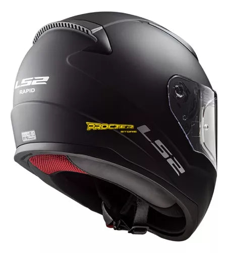 Casco Ls2 Negro Mate 353 Certificado Integral - Velocity Savage