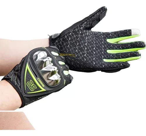 Guantes Tactil Proteccion Nudillos Ciclismo Axio S2 Moto - Velocity Savage