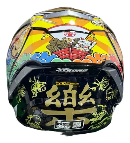 Casco Xtrong 326 Sh Con Aleron Tipo Pista - Velocity Savage