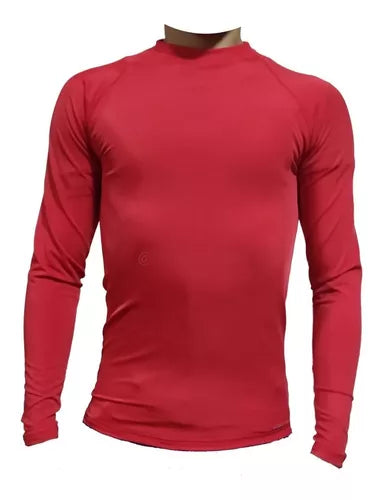 Buzo Deportivo Camiseta Larga Slim Fit Gym Lycra Fria Uv