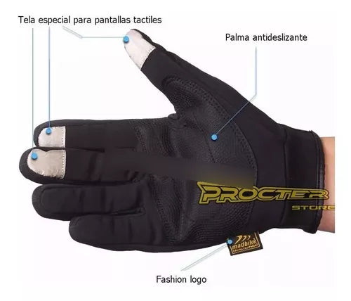 Guantes City Táctiles Térmicos con Reflectivo - Velocity Savage