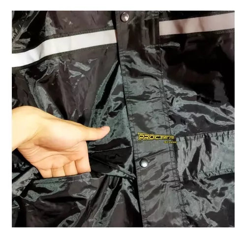 Traje Impermeable Tipo Sudadera Negro - Velocity Savage