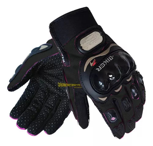 Guantes Mujer  Protección Moto Ciclistas Bici Dama Deportivo - Velocity Savage