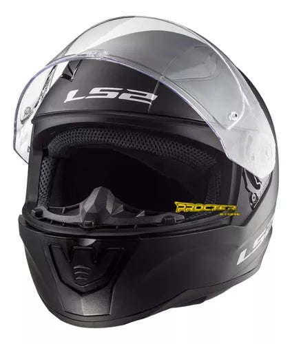 Casco Ls2 Negro Mate 353 Certificado Integral - Velocity Savage